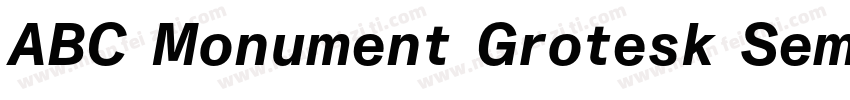 ABC Monument Grotesk Semi-Mono Regu字体转换
